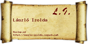László Izolda névjegykártya