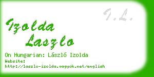 izolda laszlo business card